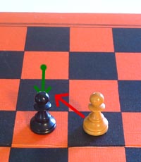 the enpassant capture move of the chess pawn