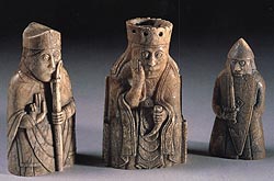 the famous 'Lewis; chessmen, from the 12th century