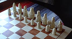 replica of the famous Lewis chessmen